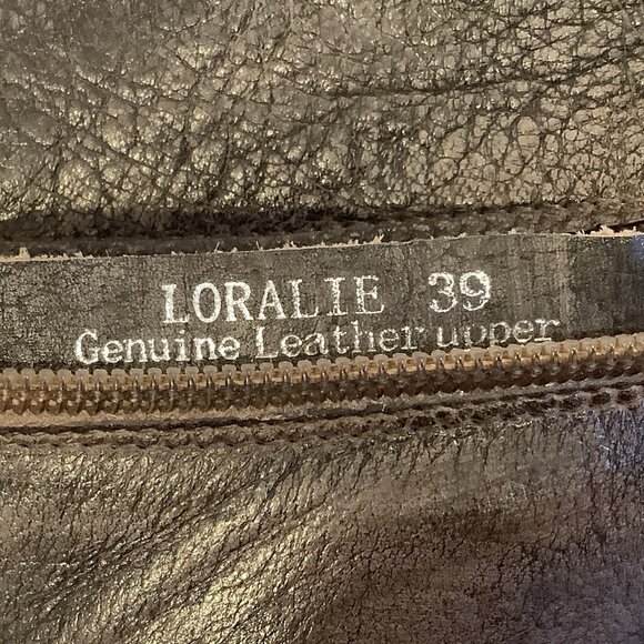 L'Artiste Spring Step Loralie Boots Womens 39 Size 8.5 Gray Brown Leather Floral - Picture 9 of 9